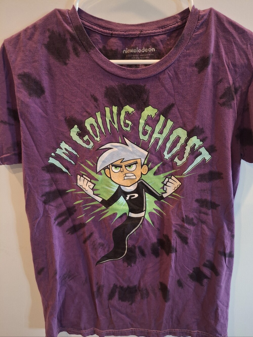 Nickelodeon Purple Tie-Dye 'I'm Going Ghost' Danny Phantom Tee